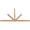 Ekena Millwork Kennewick Timber Gable Bracket, Western Red Cedar, 108"W x 68"H x 3 1/2"D x 3 1/2"F, 15/12 Pitch GBW108X68X0404KEN00SWR - alternate 5